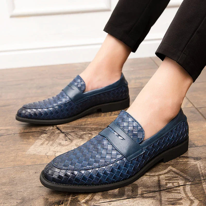 Gil | Mocasines penny de piel trenzada