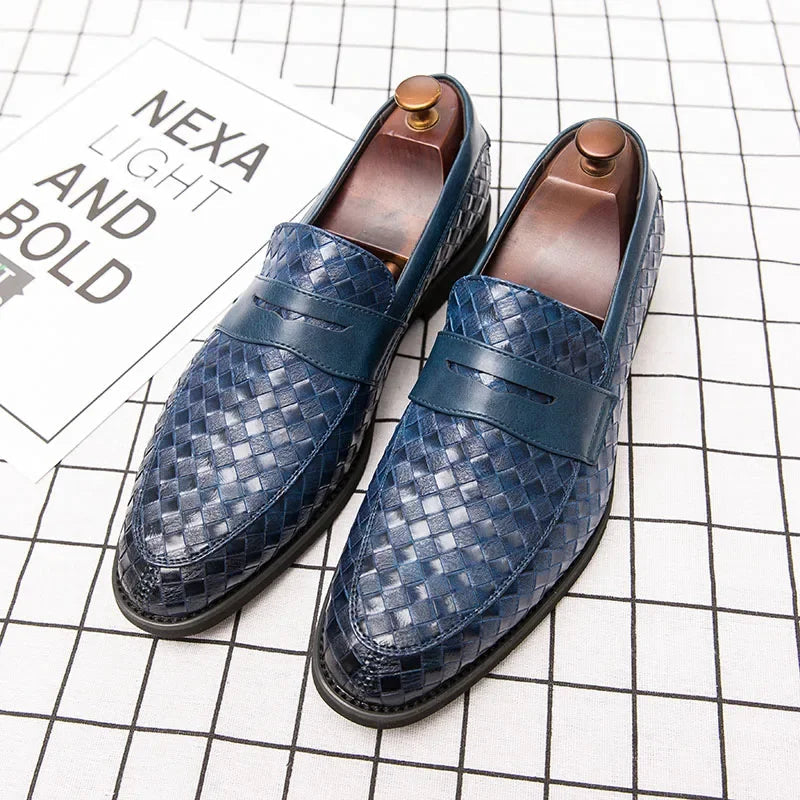 Gil | Mocasines penny de piel trenzada