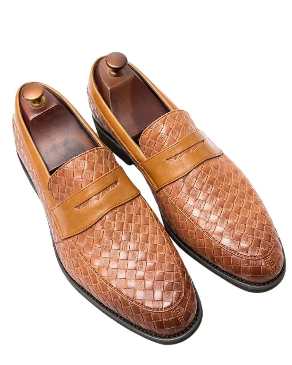 Gil | Mocasines penny de piel trenzada