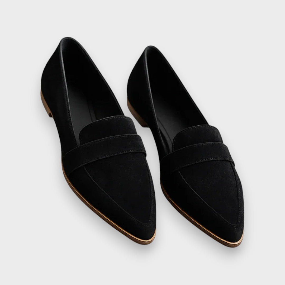 Gloria | Mocasines grises efecto ante