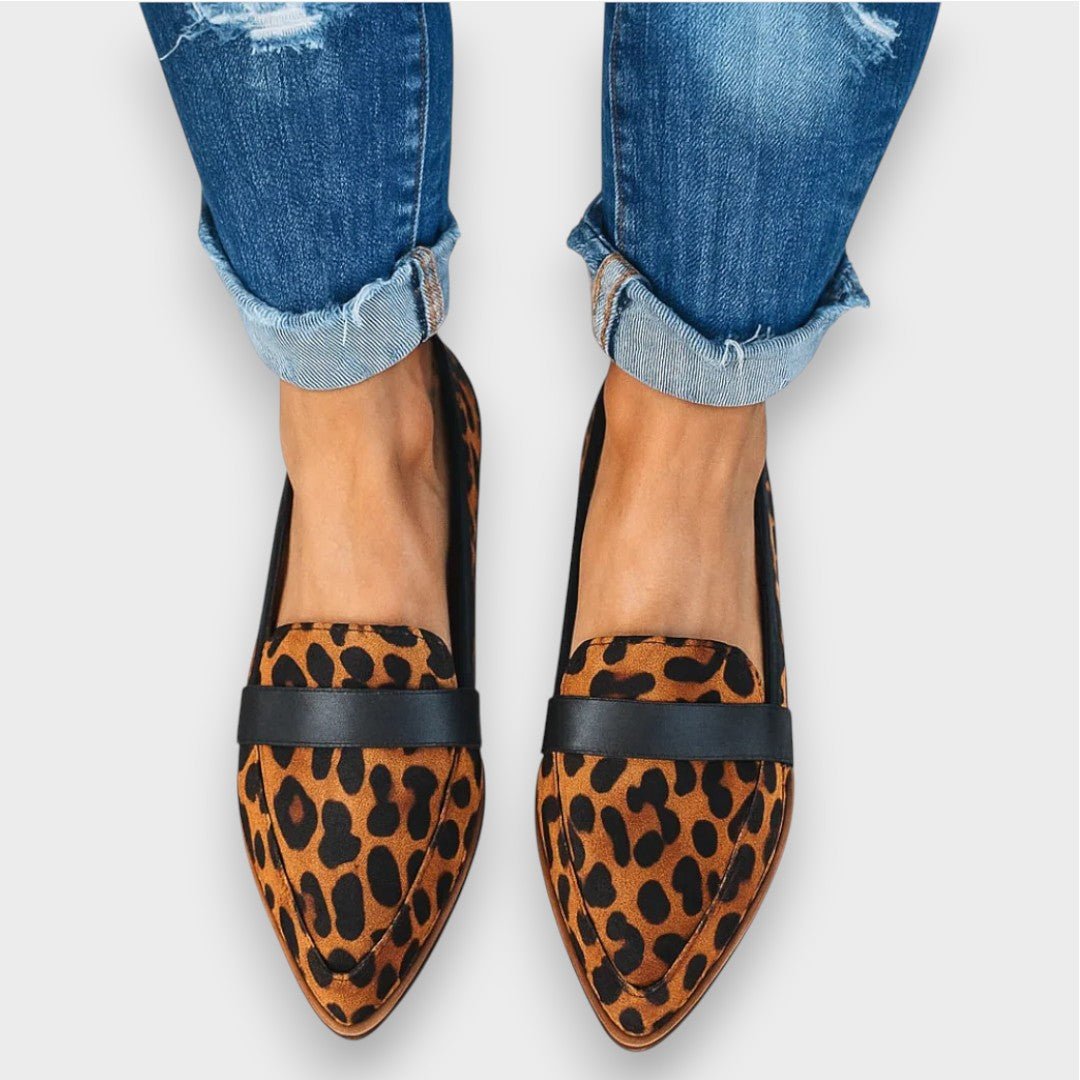Gloria | Mocasines grises efecto ante