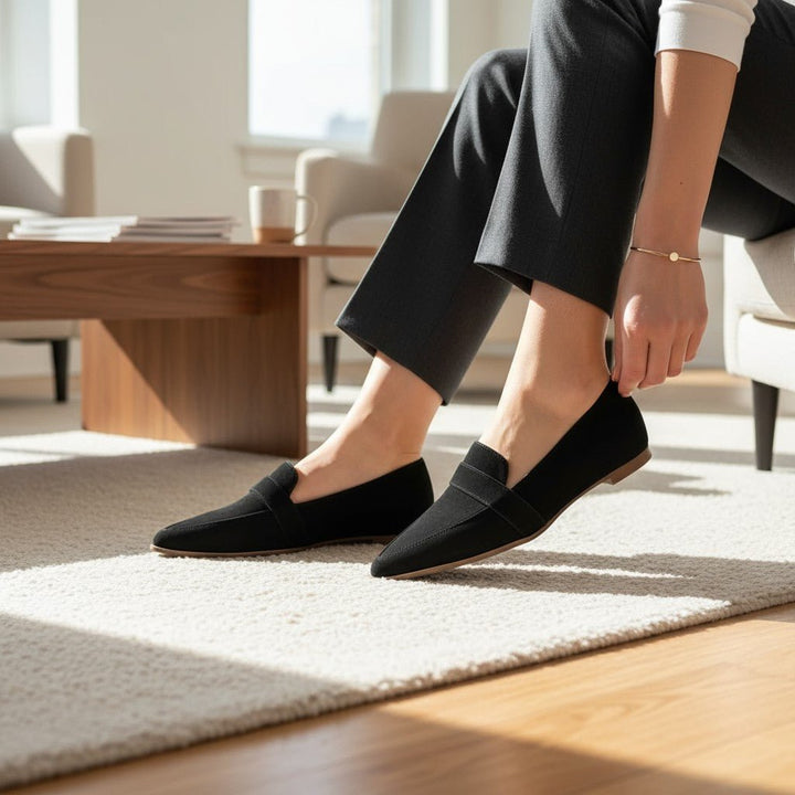 Gloria | Mocasines grises efecto ante