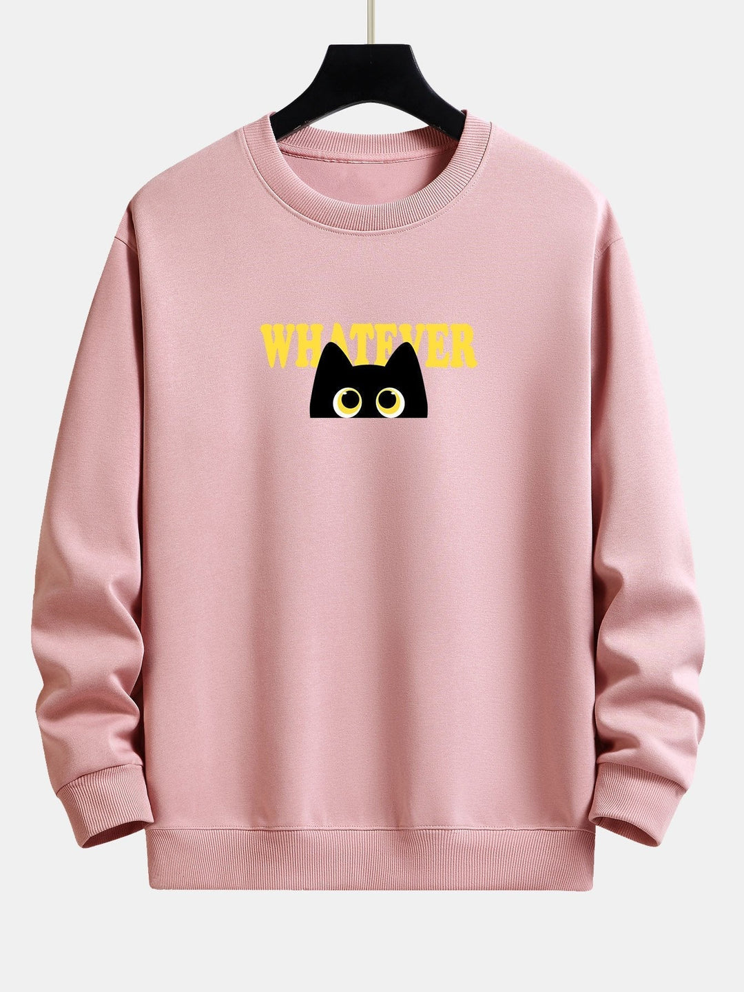 Gregorio | Sudadera con estampado de gato negro y texto