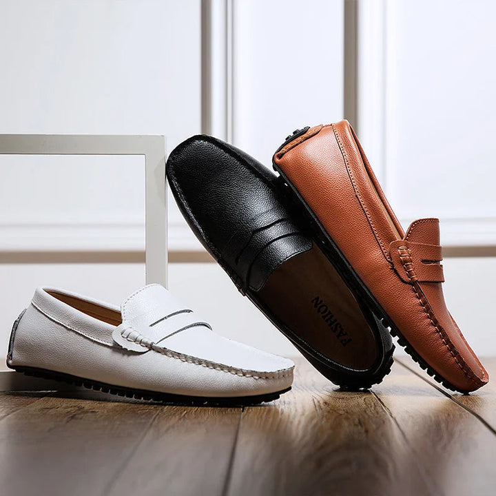 Héctor | Mocasines de piel de verano con horma holgada