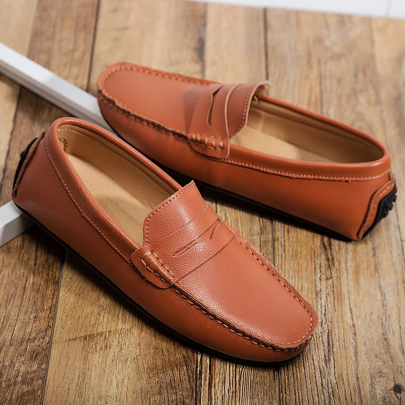 Héctor | Mocasines de piel de verano con horma holgada