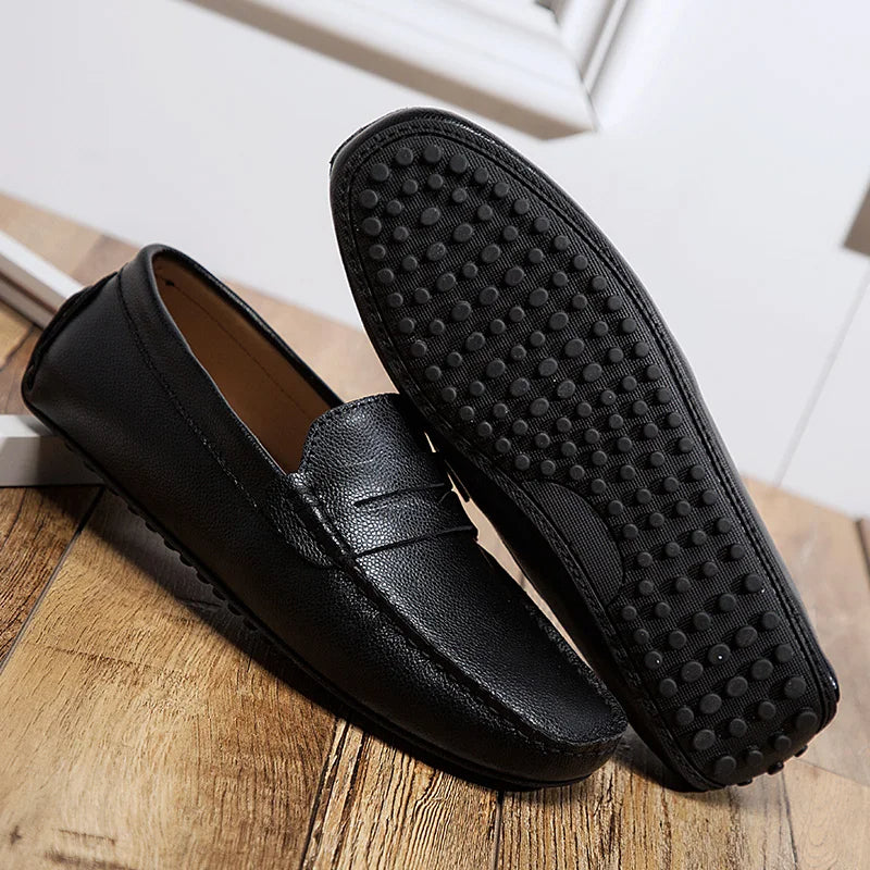 Héctor | Mocasines de piel de verano con horma holgada
