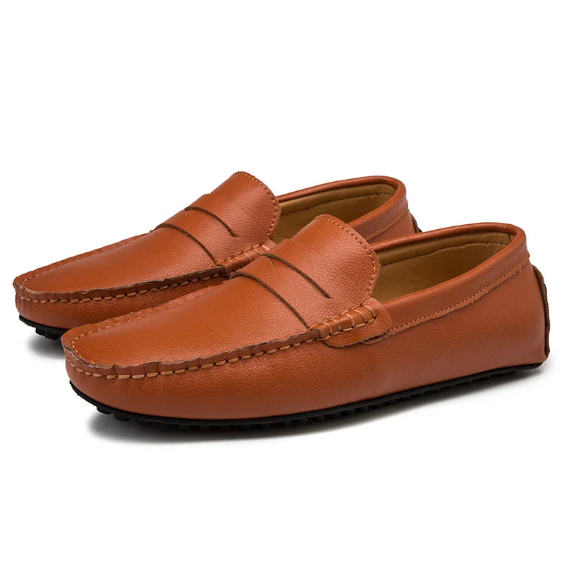 Héctor | Mocasines de piel de verano con horma holgada