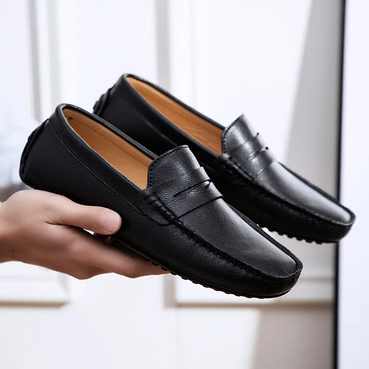 Héctor | Mocasines de piel de verano con horma holgada