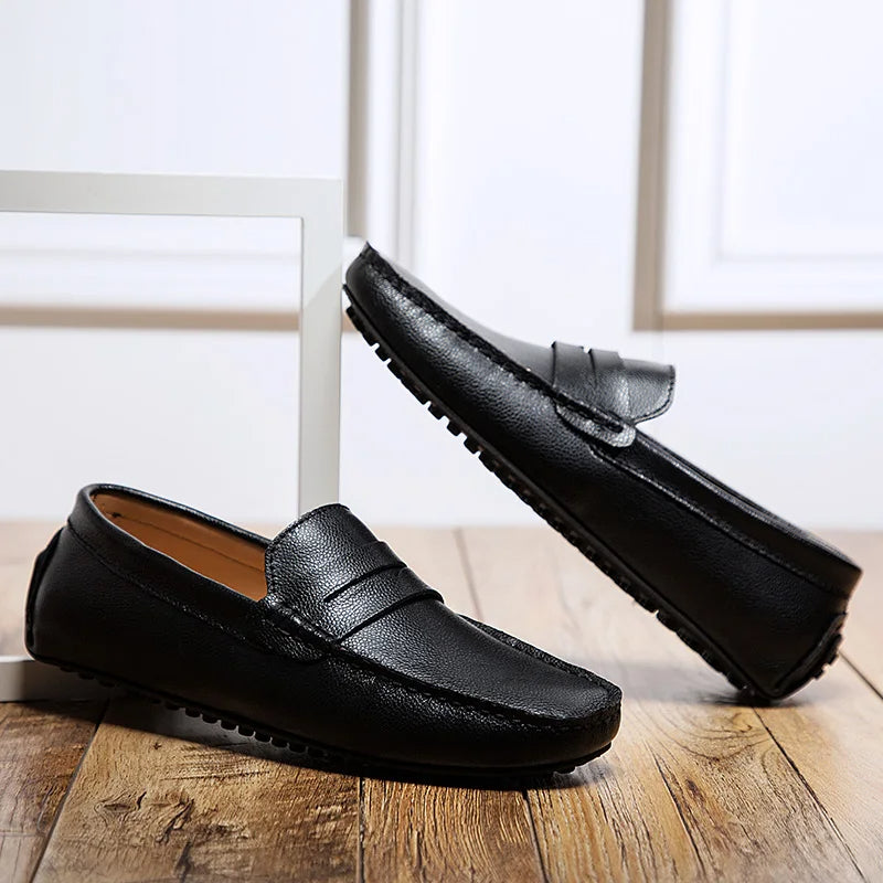 Héctor | Mocasines de piel de verano con horma holgada