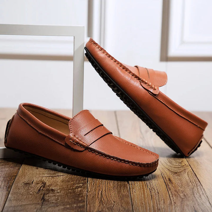 Héctor | Mocasines de piel de verano con horma holgada