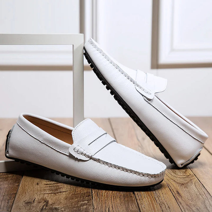Héctor | Mocasines de piel de verano con horma holgada