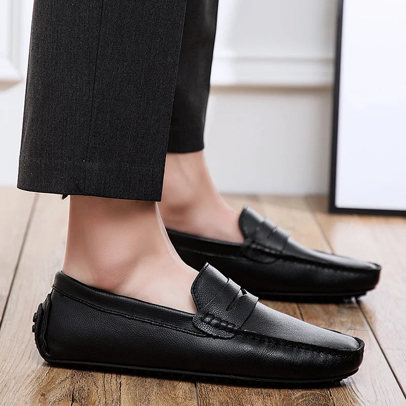Héctor | Mocasines de piel de verano con horma holgada