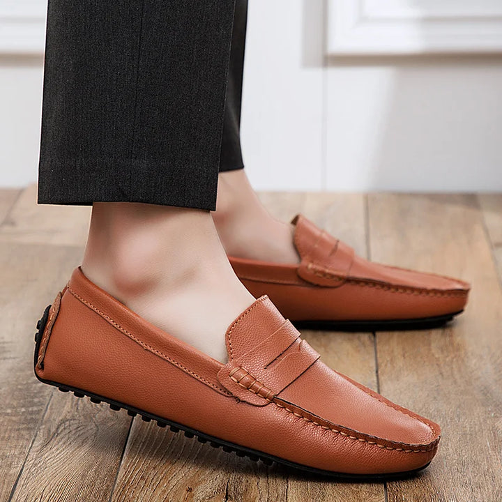 Héctor | Mocasines de piel de verano con horma holgada