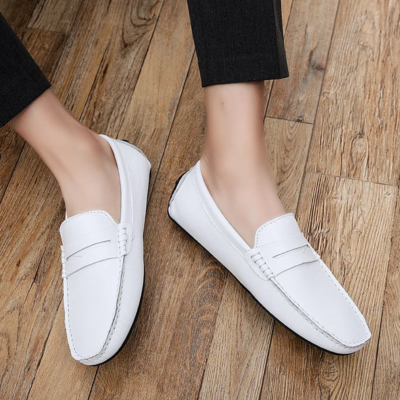Héctor | Mocasines de piel de verano con horma holgada