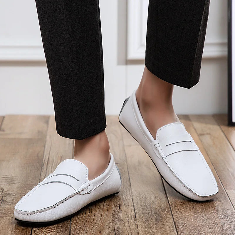 Héctor | Mocasines de piel de verano con horma holgada