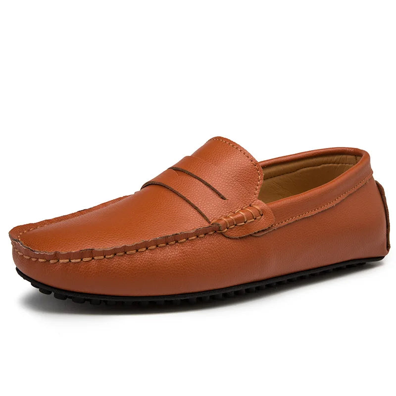 Héctor | Mocasines de piel de verano con horma holgada