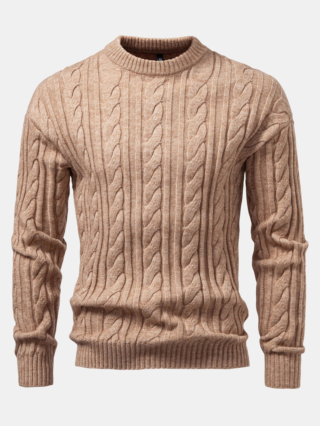 Higinio | Jersey de ochos jacquard con cuello redondo