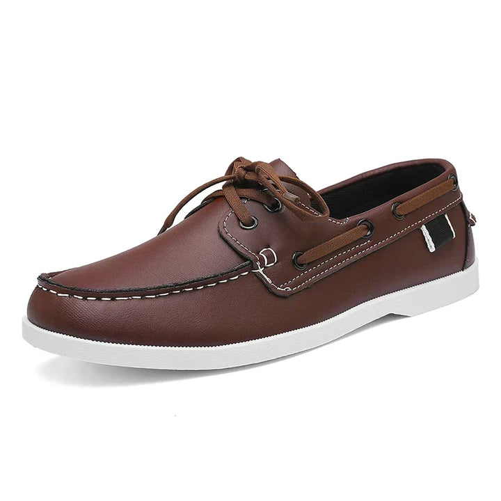 Hilario | Mocasines negros de piel para el trabajo