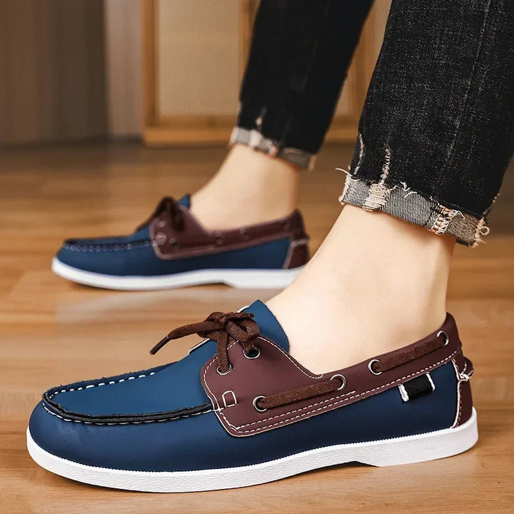 Hilario | Mocasines negros de piel para el trabajo