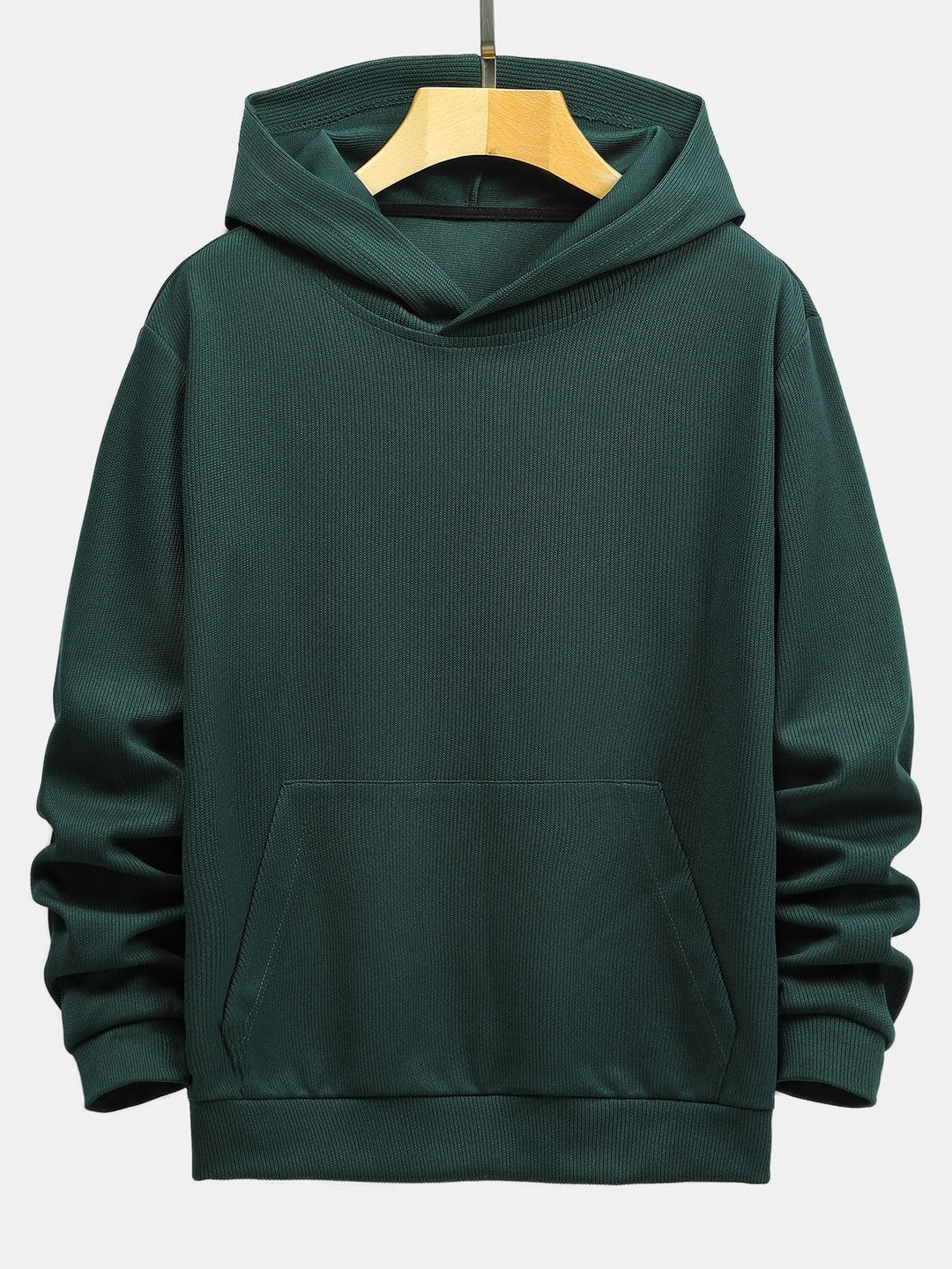 Hilario | Sudadera con capucha de punto con textura acanalada