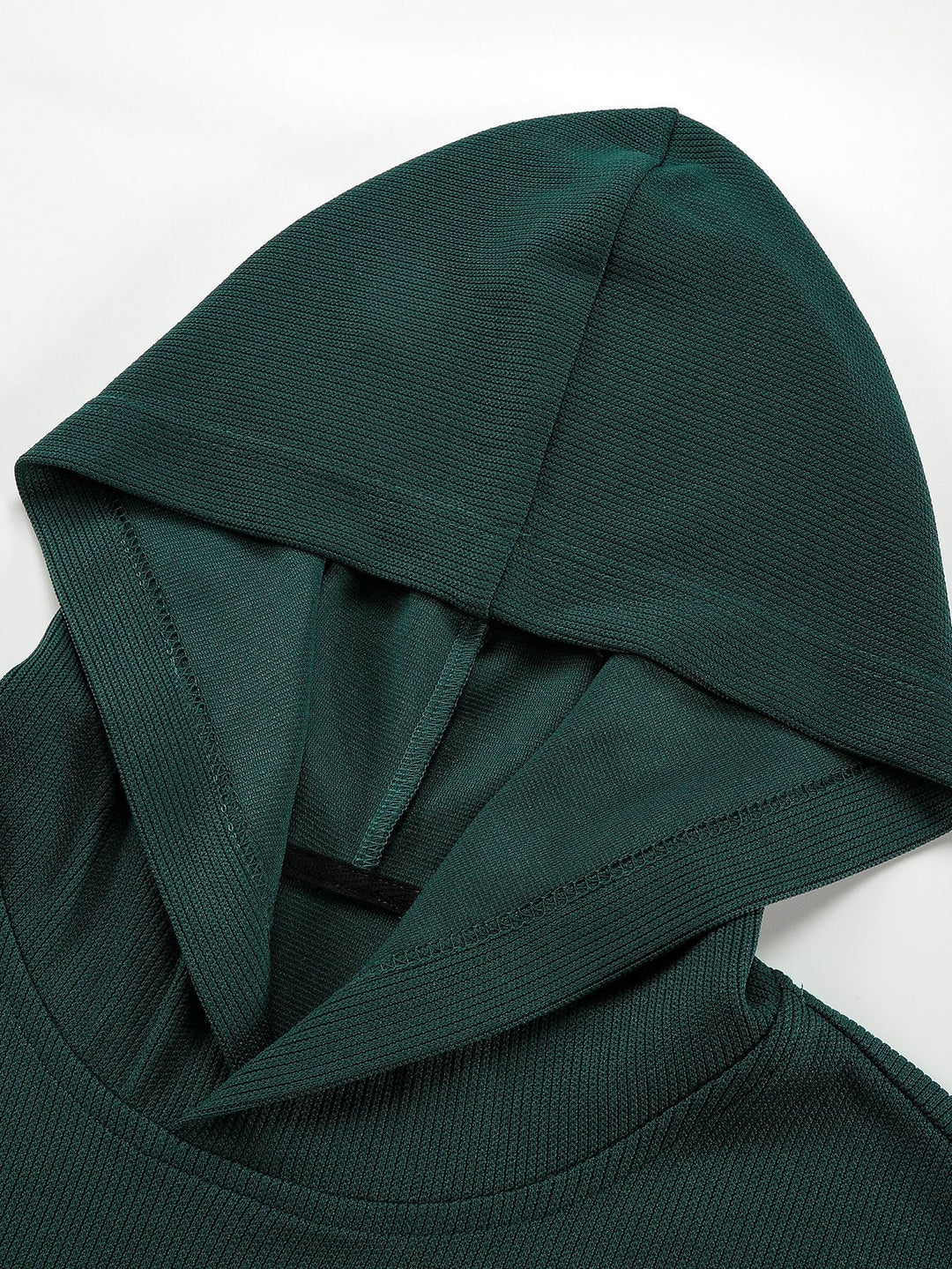Hilario | Sudadera con capucha de punto con textura acanalada