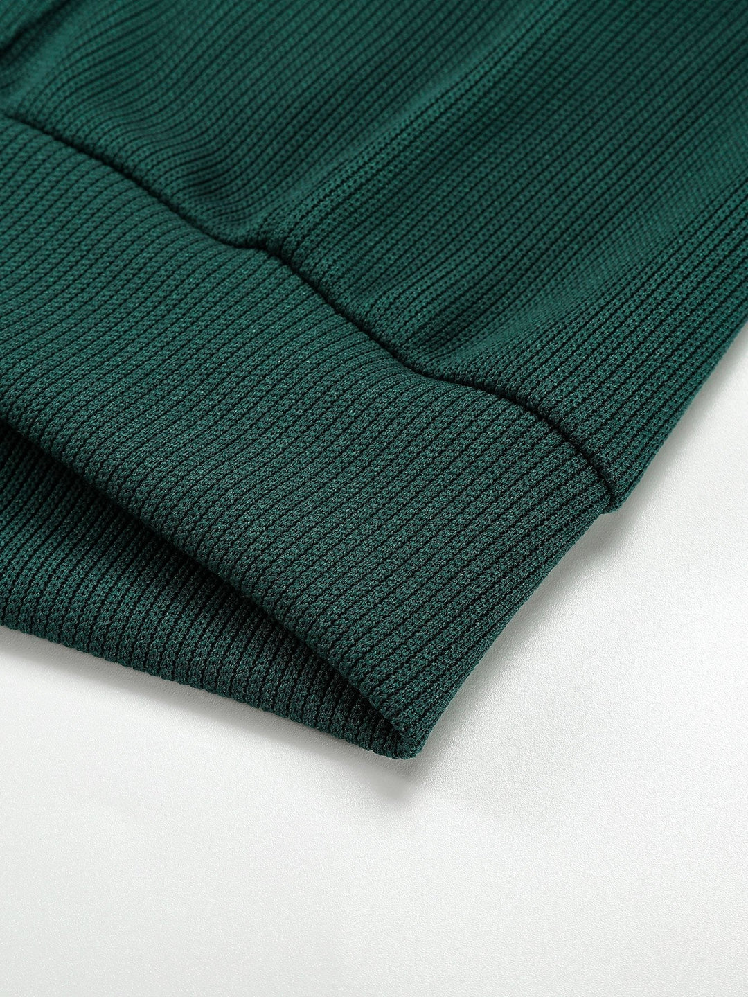 Hilario | Sudadera con capucha de punto con textura acanalada