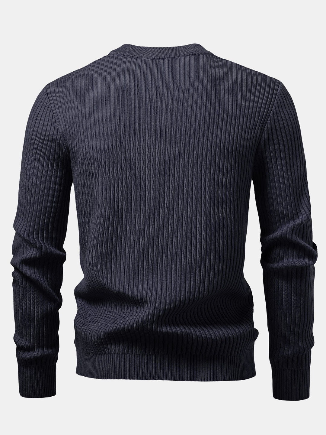 Honorio | Jersey acanalado con cuello henley