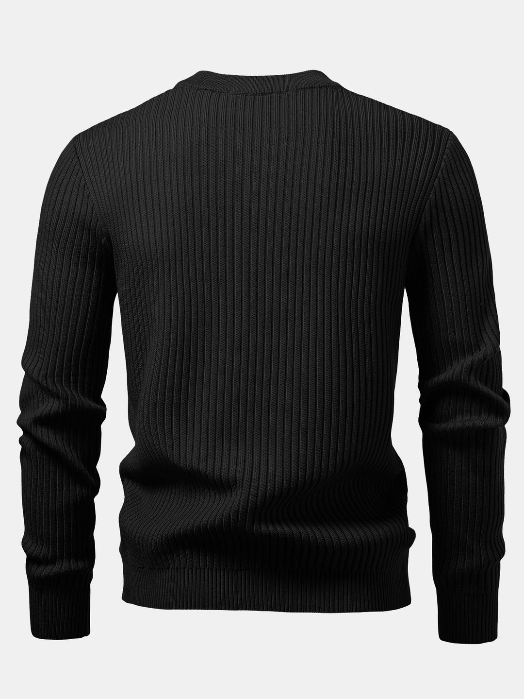 Honorio | Jersey acanalado con cuello henley