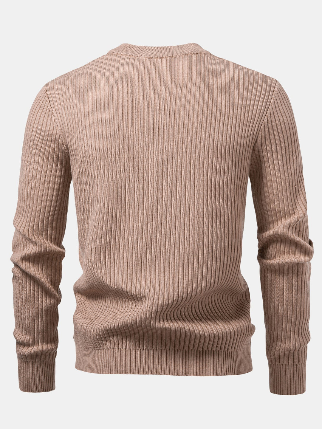 Honorio | Jersey acanalado con cuello henley