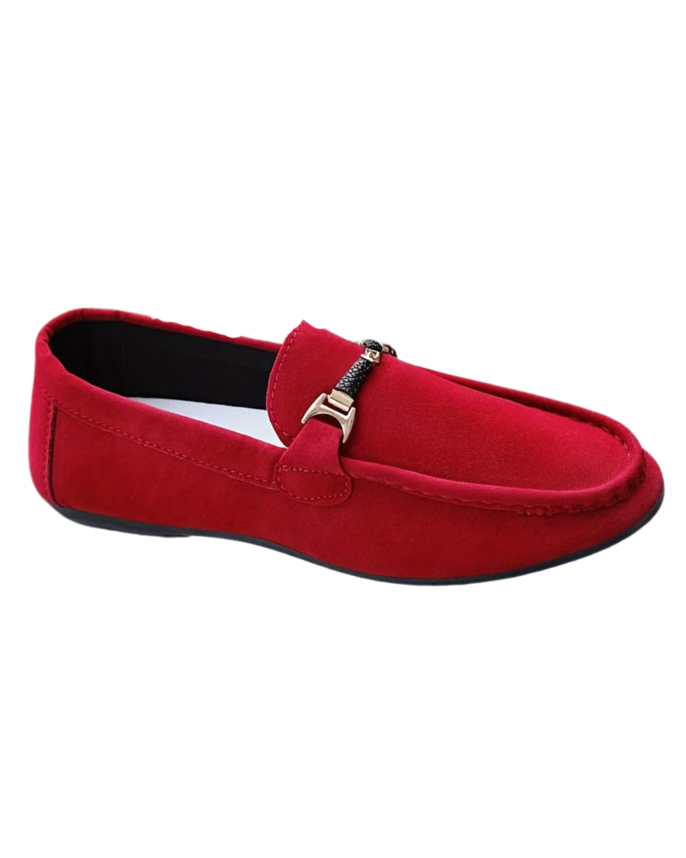 Horacio | Mocasines rojos de ante para el trabajo