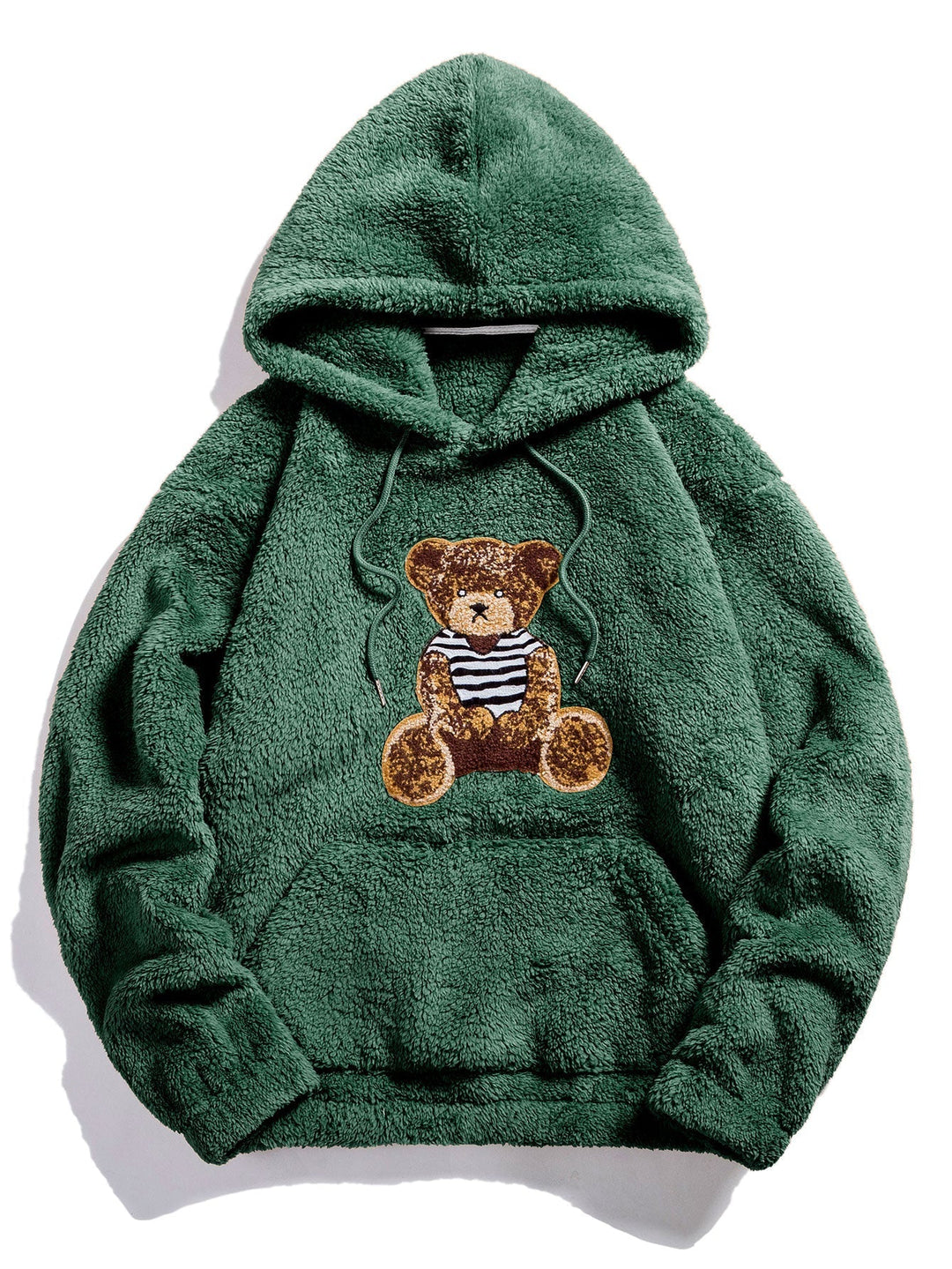 Horacio | Sudadera con capucha de borreguito con oso bordado