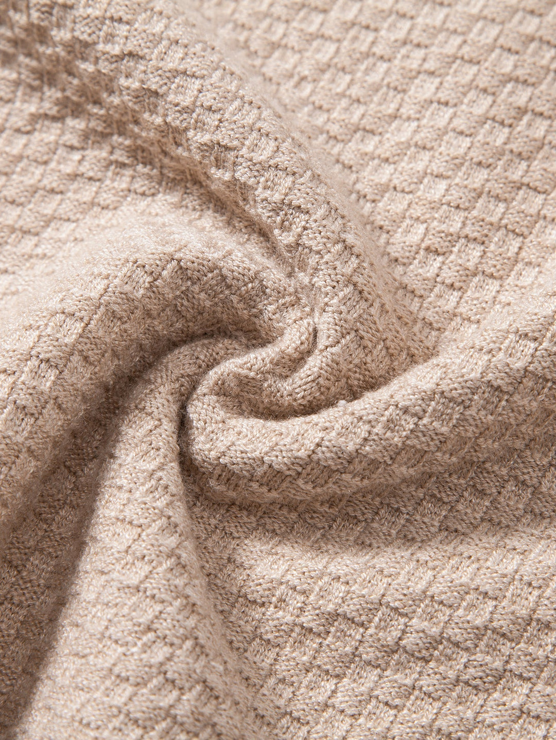 Indalecio | Jersey con textura de tablero de ajedrez y cuello redondo