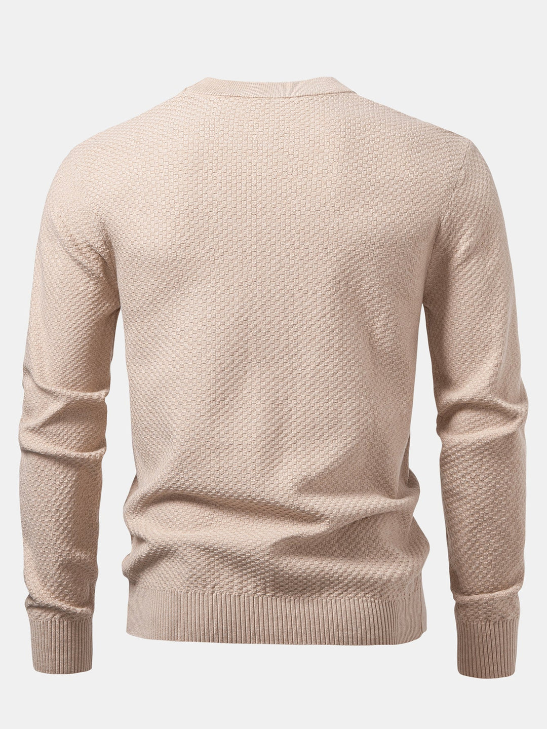 Indalecio | Jersey con textura de tablero de ajedrez y cuello redondo