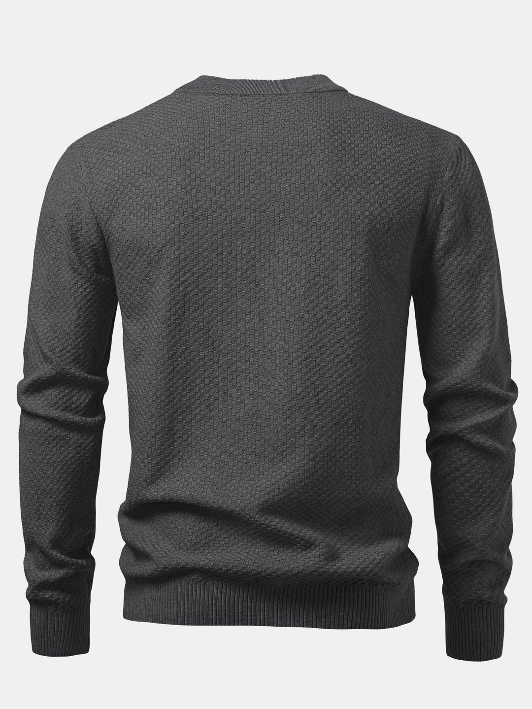 Indalecio | Jersey con textura de tablero de ajedrez y cuello redondo