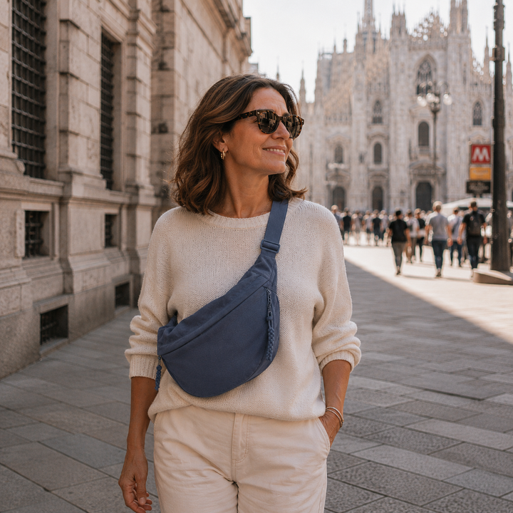 Inés | Bolso de hombro azul