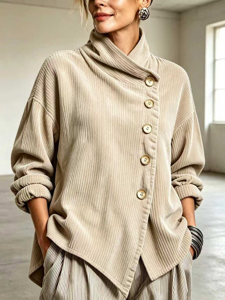 Inés | Jersey de pana con cuello alto