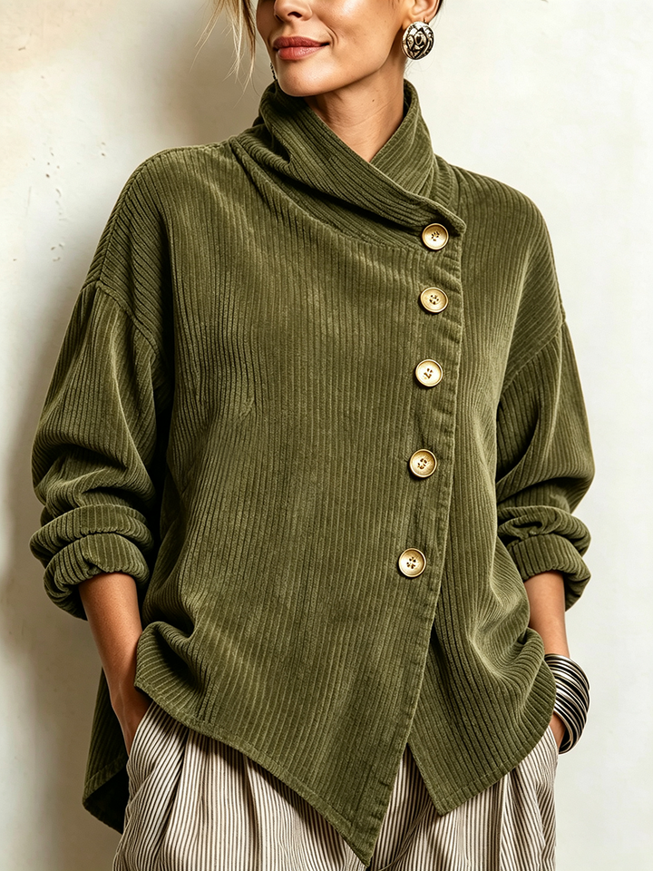 Inés | Jersey de pana con cuello alto