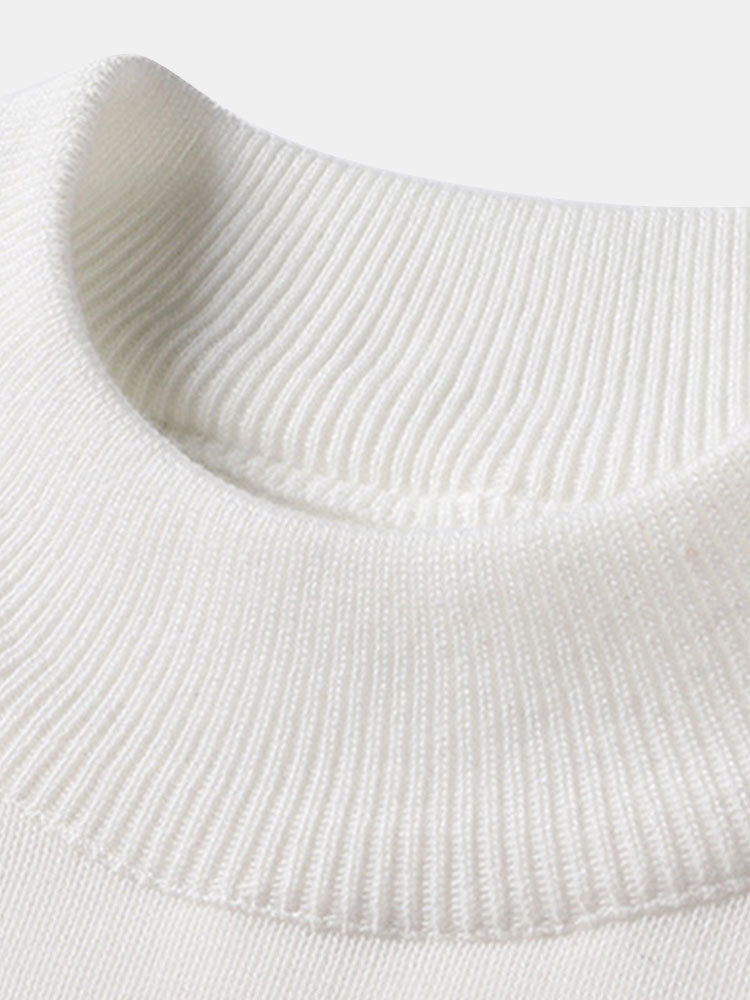 Inocencio | Jersey con cuello alto y forro de pelo sintético