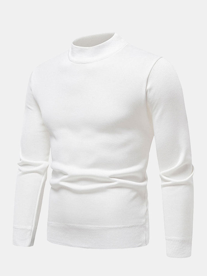 Inocencio | Jersey con cuello alto y forro de pelo sintético
