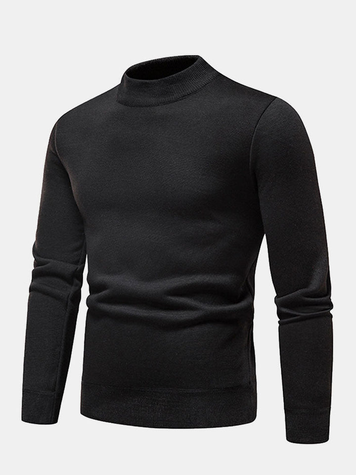 Inocencio | Jersey con cuello alto y forro de pelo sintético