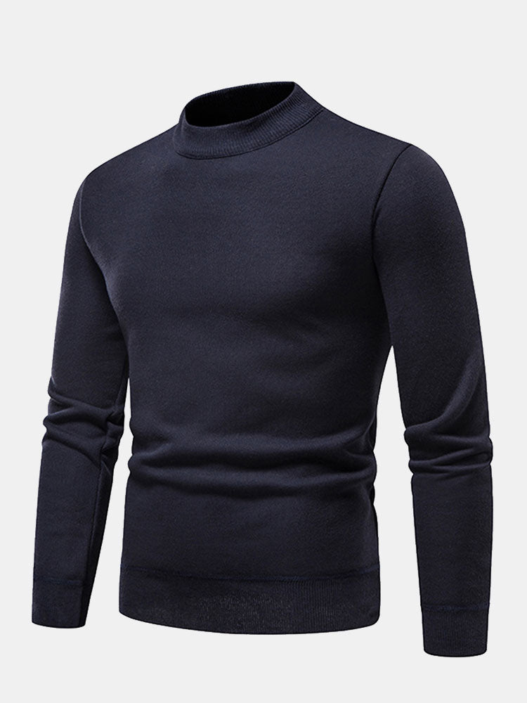 Inocencio | Jersey con cuello alto y forro de pelo sintético