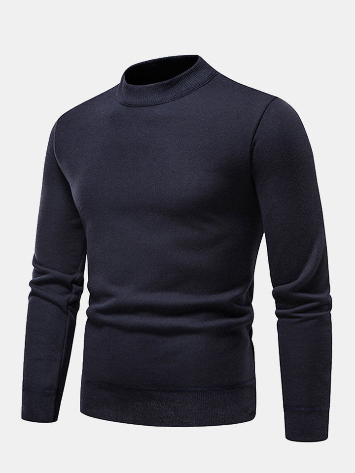 Inocencio | Jersey con cuello alto y forro de pelo sintético