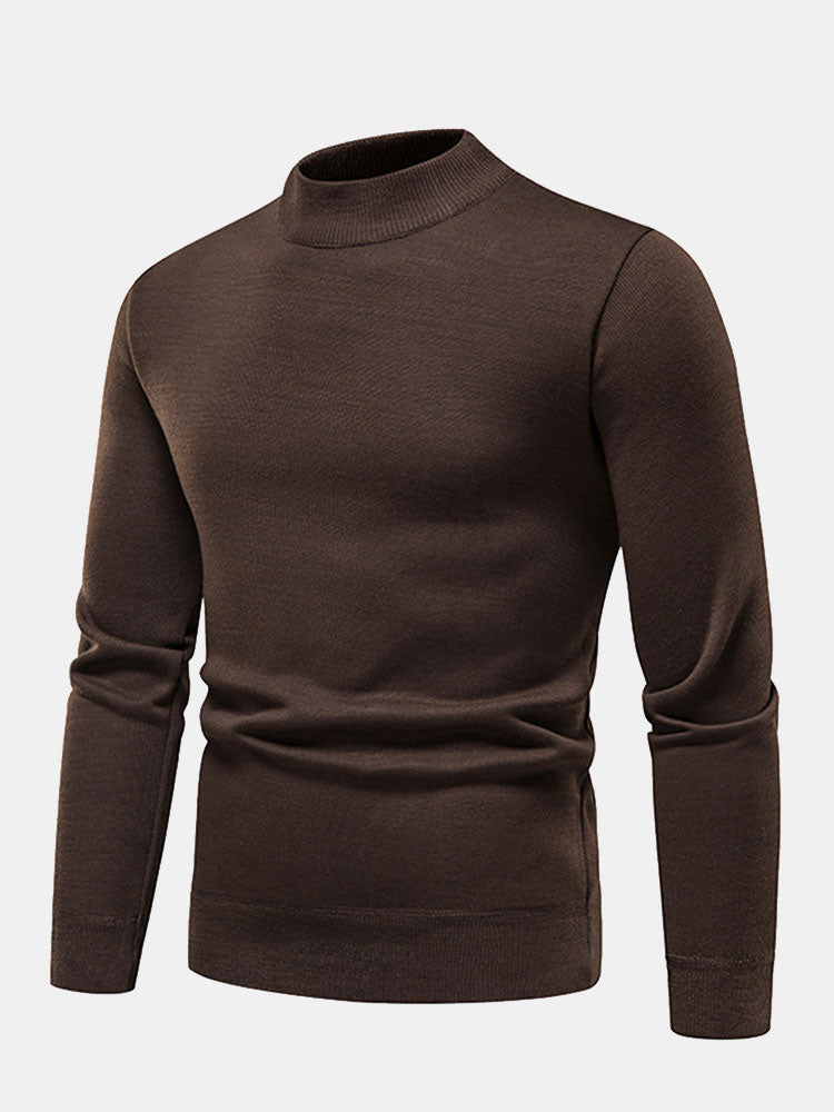 Inocencio | Jersey con cuello alto y forro de pelo sintético