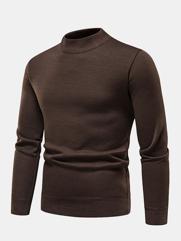 Inocencio | Jersey con cuello alto y forro de pelo sintético
