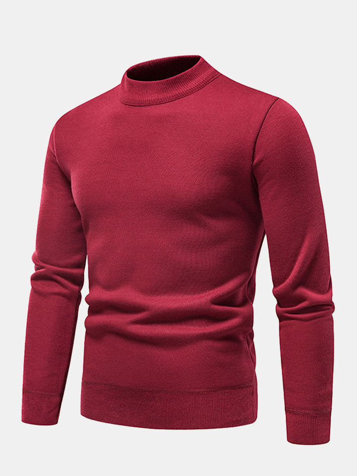 Inocencio | Jersey con cuello alto y forro de pelo sintético