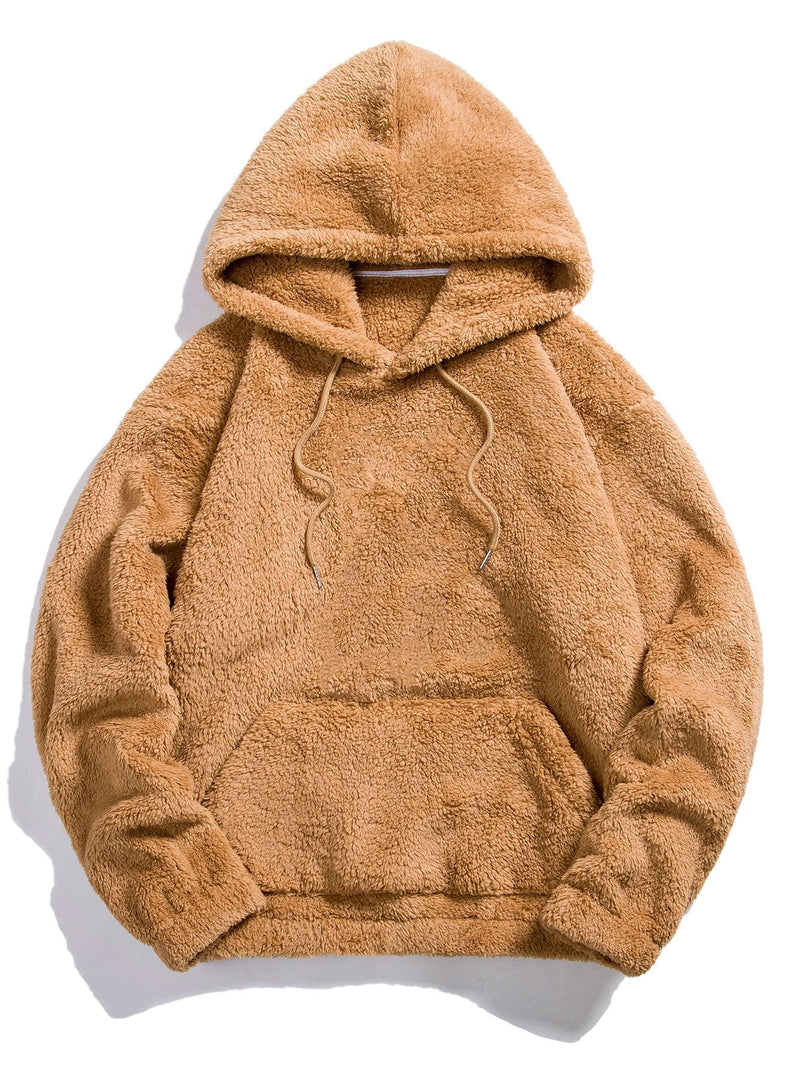 Ismael | Sudadera con capucha básica de borreguito