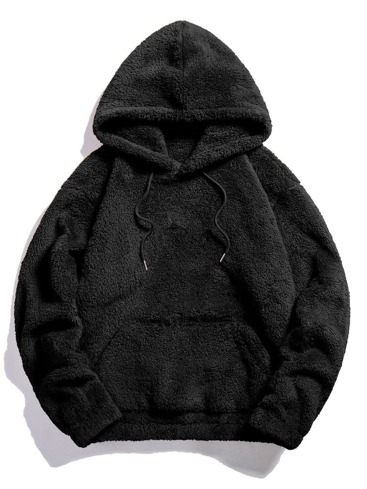 Ismael | Sudadera con capucha básica de borreguito