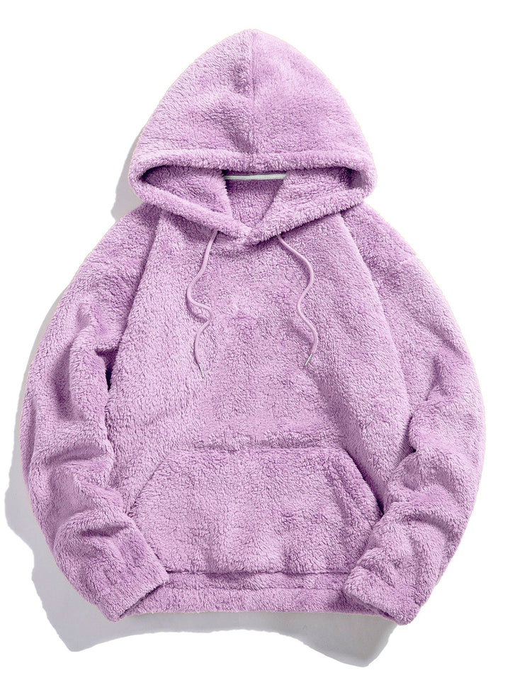 Ismael | Sudadera con capucha básica de borreguito