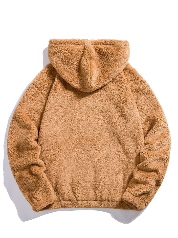 Ismael | Sudadera con capucha básica de borreguito