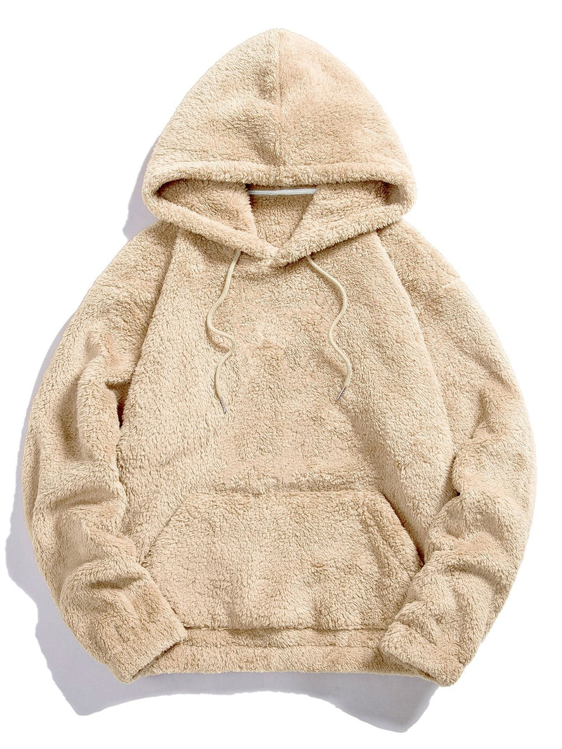 Ismael | Sudadera con capucha básica de borreguito